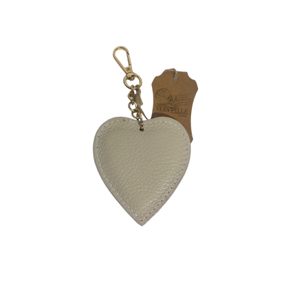 Portachiavi a cuore in vera pelle